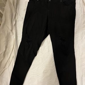 women's size 16 r torrid black stretchy skinny jeans